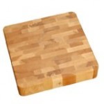 J.K. Adams 16-Inch Square End-Grain Cherry Chunk Cutting Board